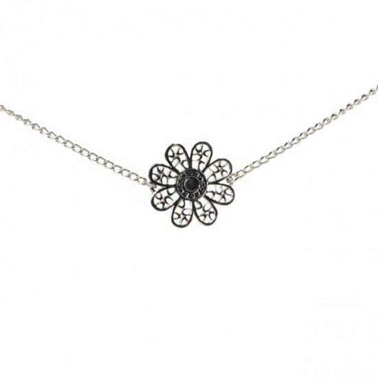Coach Flower Silver Necklaces CYC | Coach Outlet Canada
